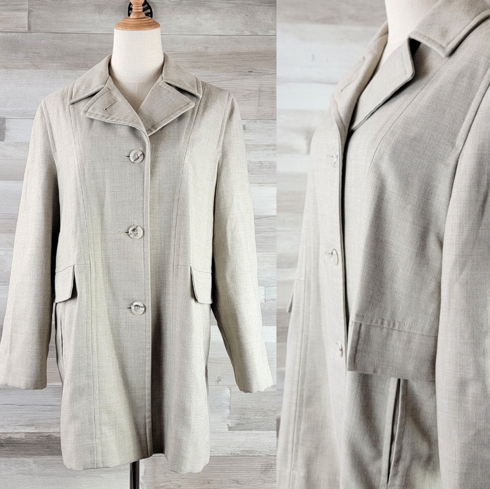 Vintage Samuel Martin The Flagline Seattle Rainwear Coat Women's Size Large